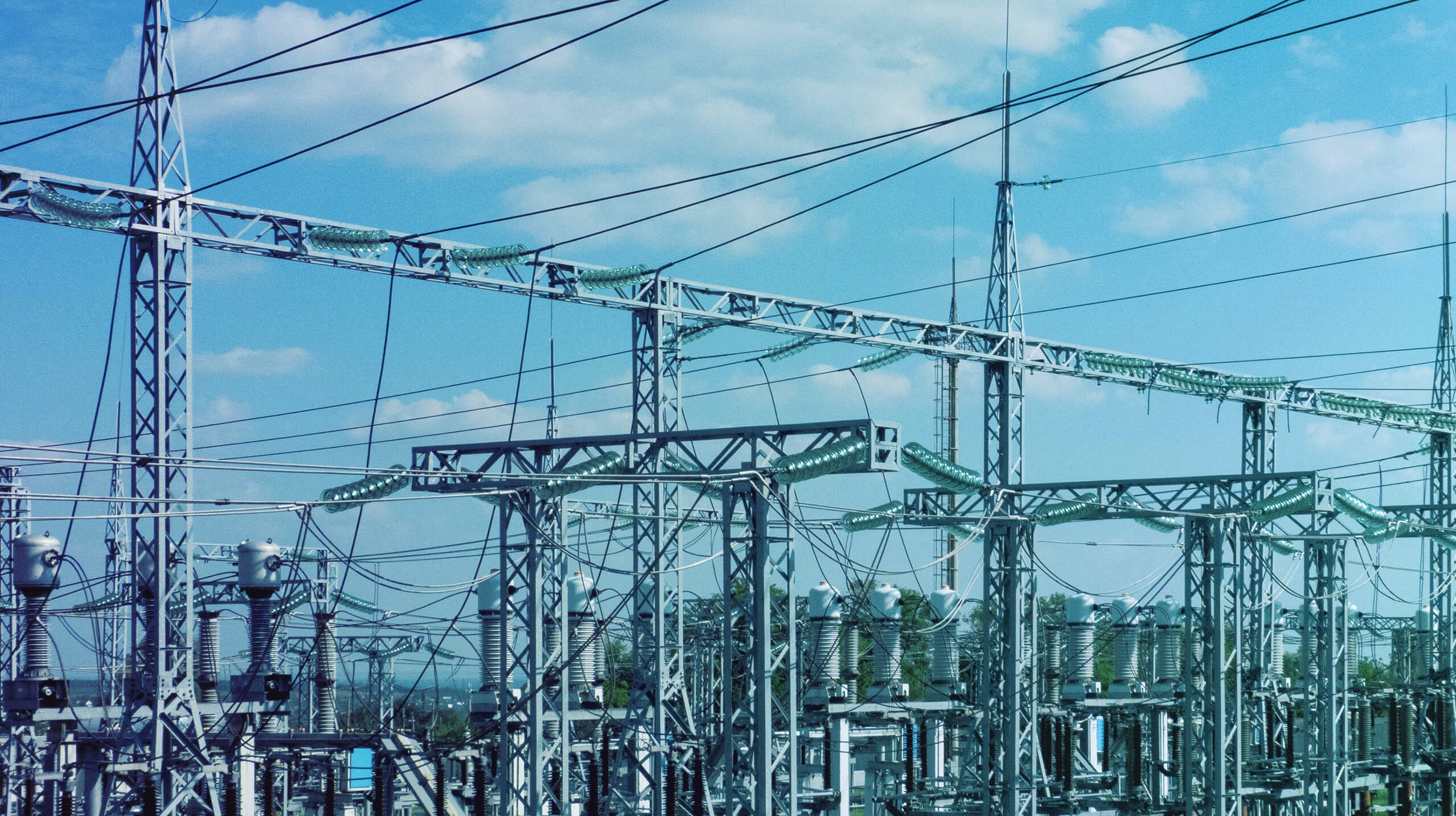 Image of substation cables